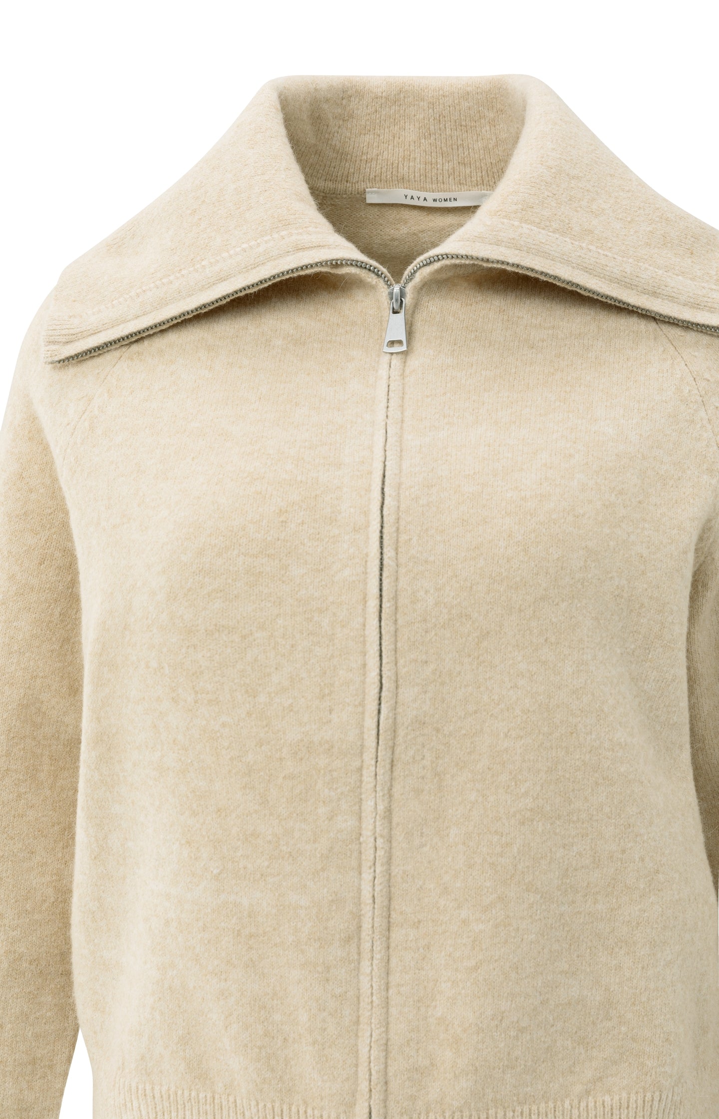 Cardigan Zippé Col Large