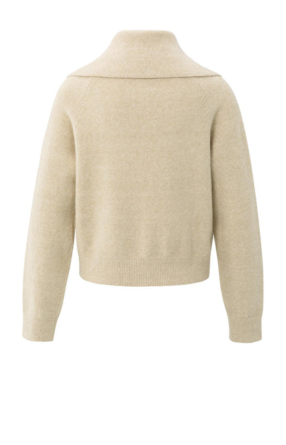 Cardigan Zippé Col Large