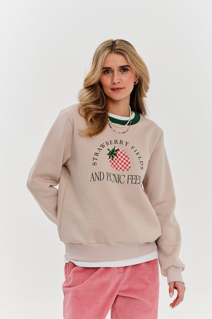 Sweat En Coton Et Polyester | Coupe Confortable Décontractée | Parfait Pour Les Looks Cosy Et Ludiques