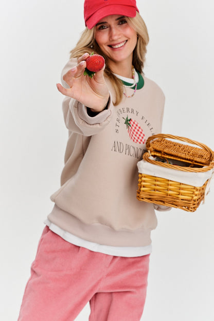 Sweat En Coton Et Polyester | Coupe Confortable Décontractée | Parfait Pour Les Looks Cosy Et Ludiques