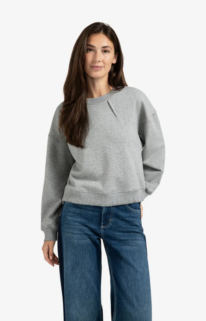Sweatshirt Col Rond en Coton