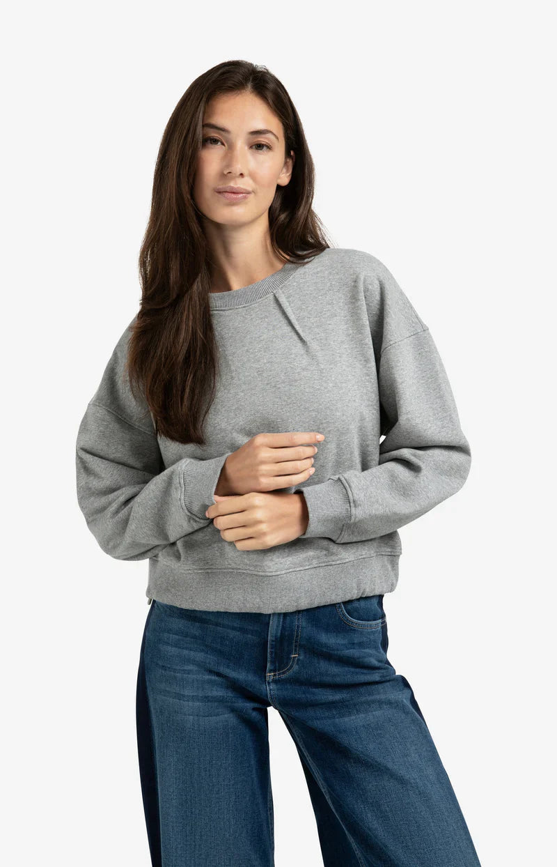 Sweatshirt Col Rond en Coton