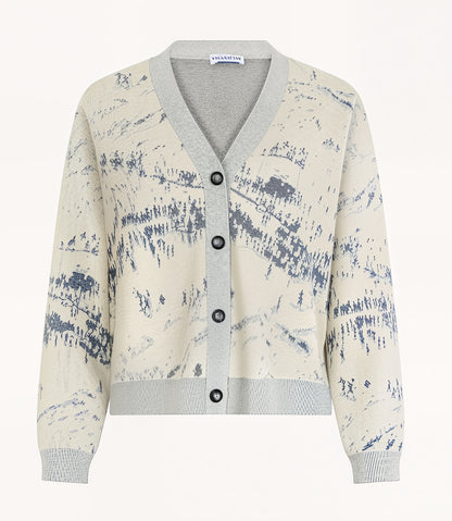 Cardigan Imprimé Paysage