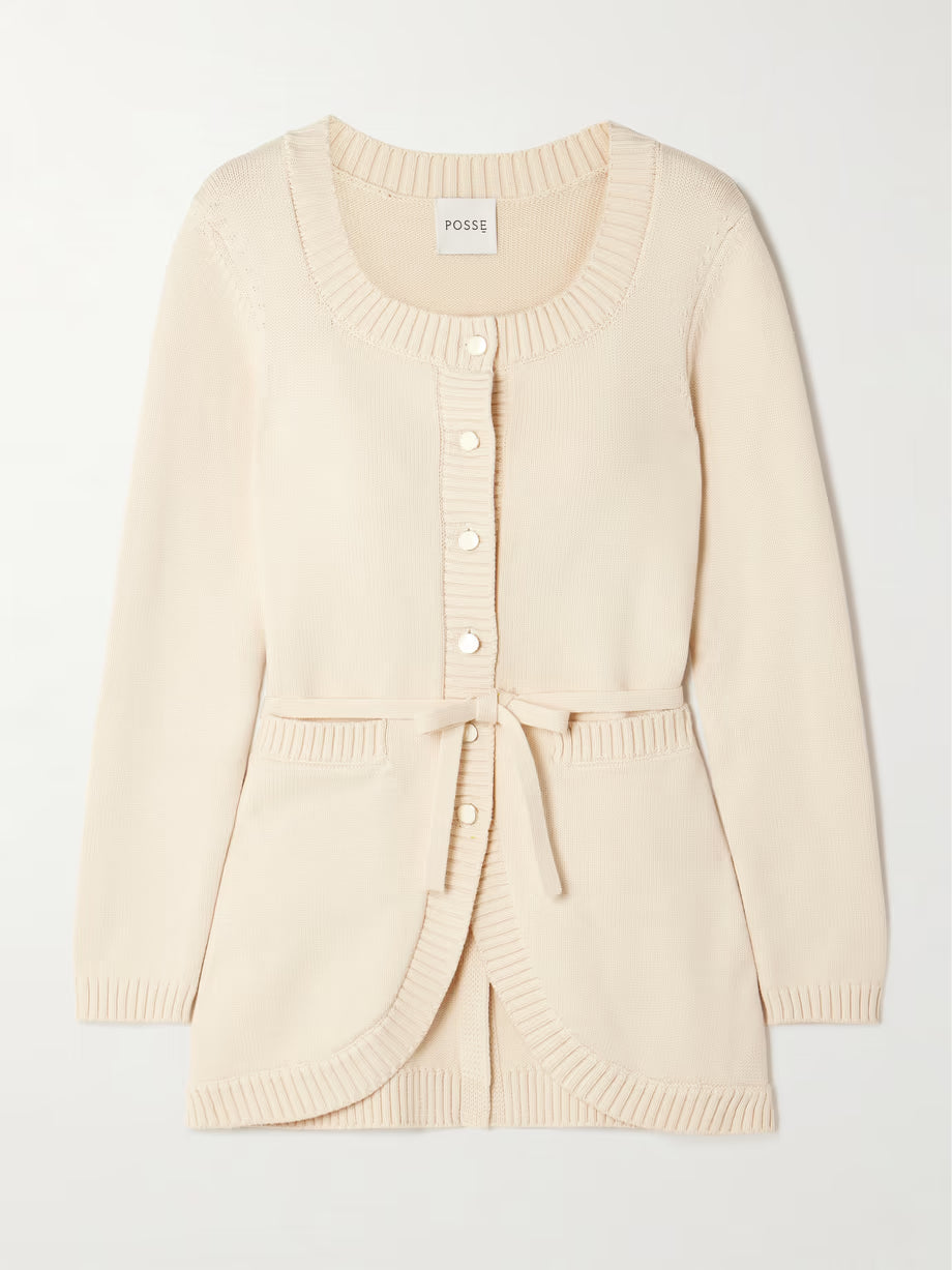 Cardigan Femme | Ceinturé Et Boutonné | Maille Viscose Douce | Idéal Pour Un Look Décontracté Et Élégant