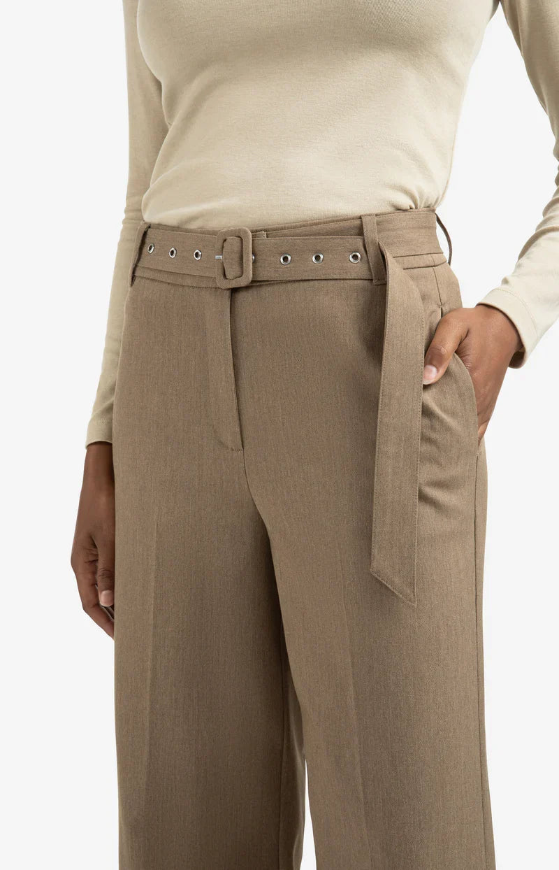 Pantalon Large Fluide Taille Haute