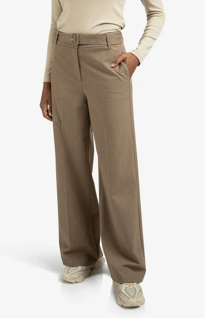 Pantalon Large Fluide Taille Haute