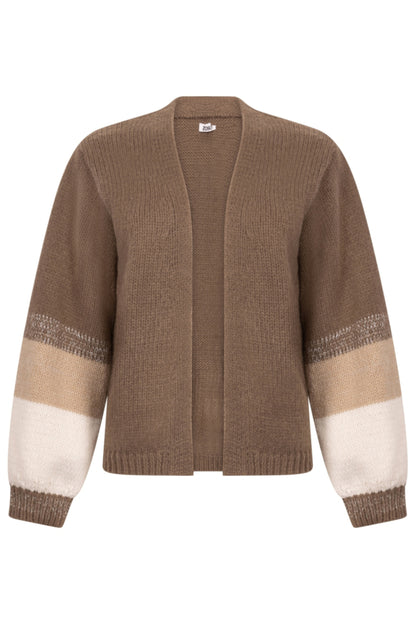 Gilet Femme Sans Fermeture | Manches Ballon | Dégradé Doux | Style Confort et Élégance Décontractée